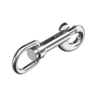 Карабин вертлюжный с задвижной защелкой 12 мм АРТ 8303 нержавеющая сталь А4