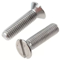 Винты с потайной головкой и прямым шлицем М3х5 DIN 963 нержавеющая сталь А2
