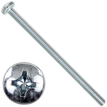 Винт полусфера М5х32 DIN 7985 оцинкованная сталь